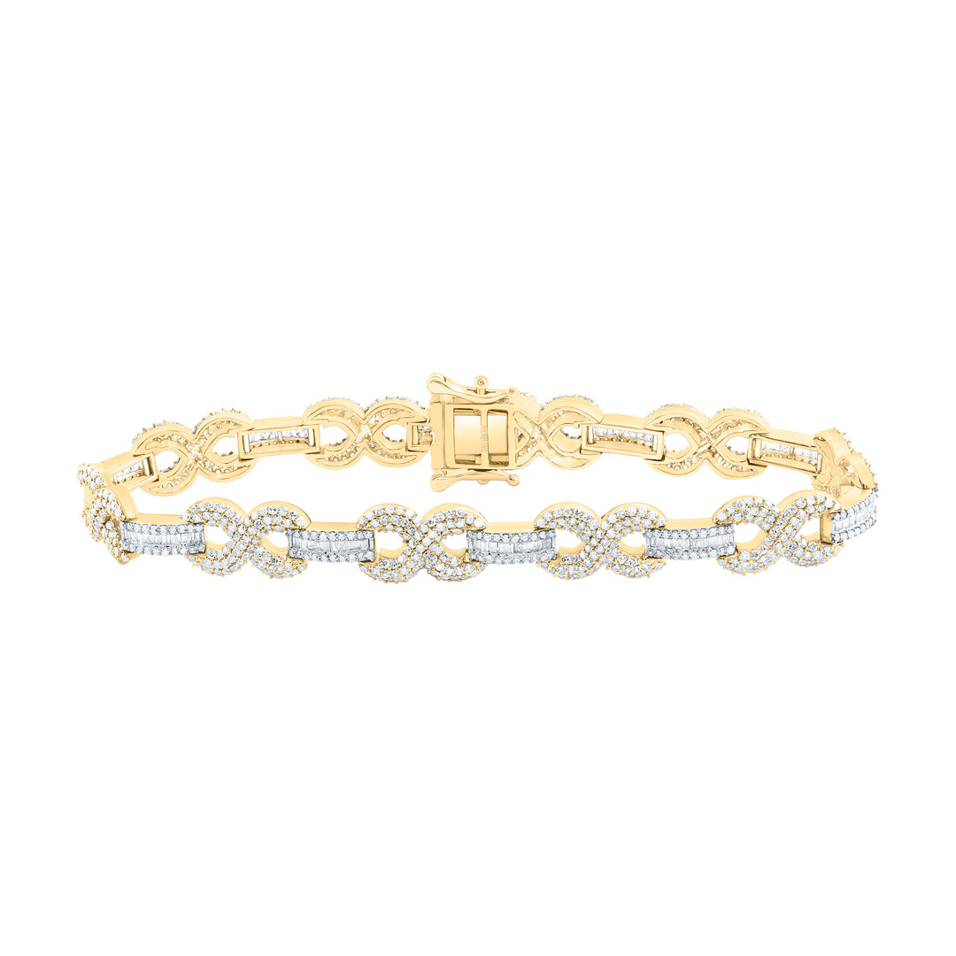 10kt Gold Diamond Bracelet 4 ctw