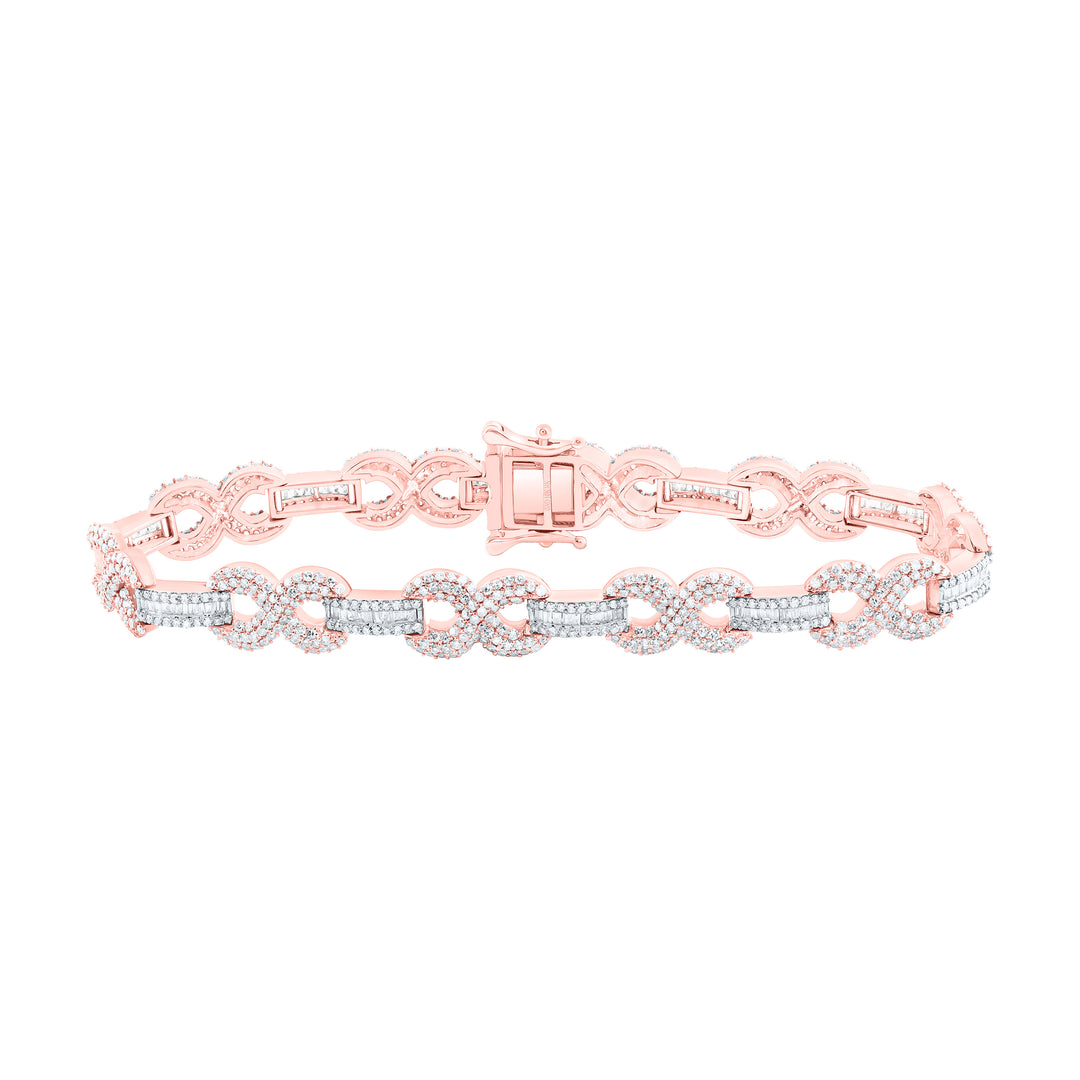10kt Gold Diamond Bracelet 4 ctw