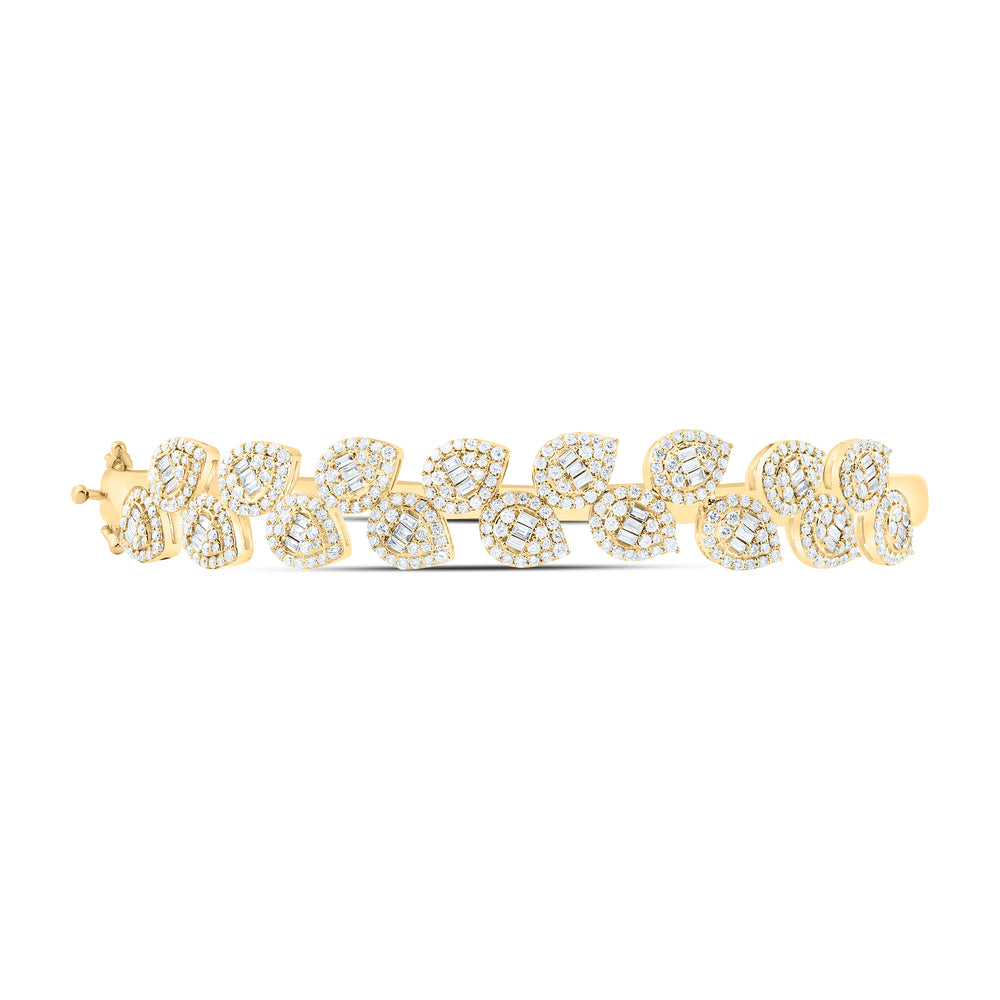 14kt Gold Diamond Bangle 1-3/4 ctw - view 2
