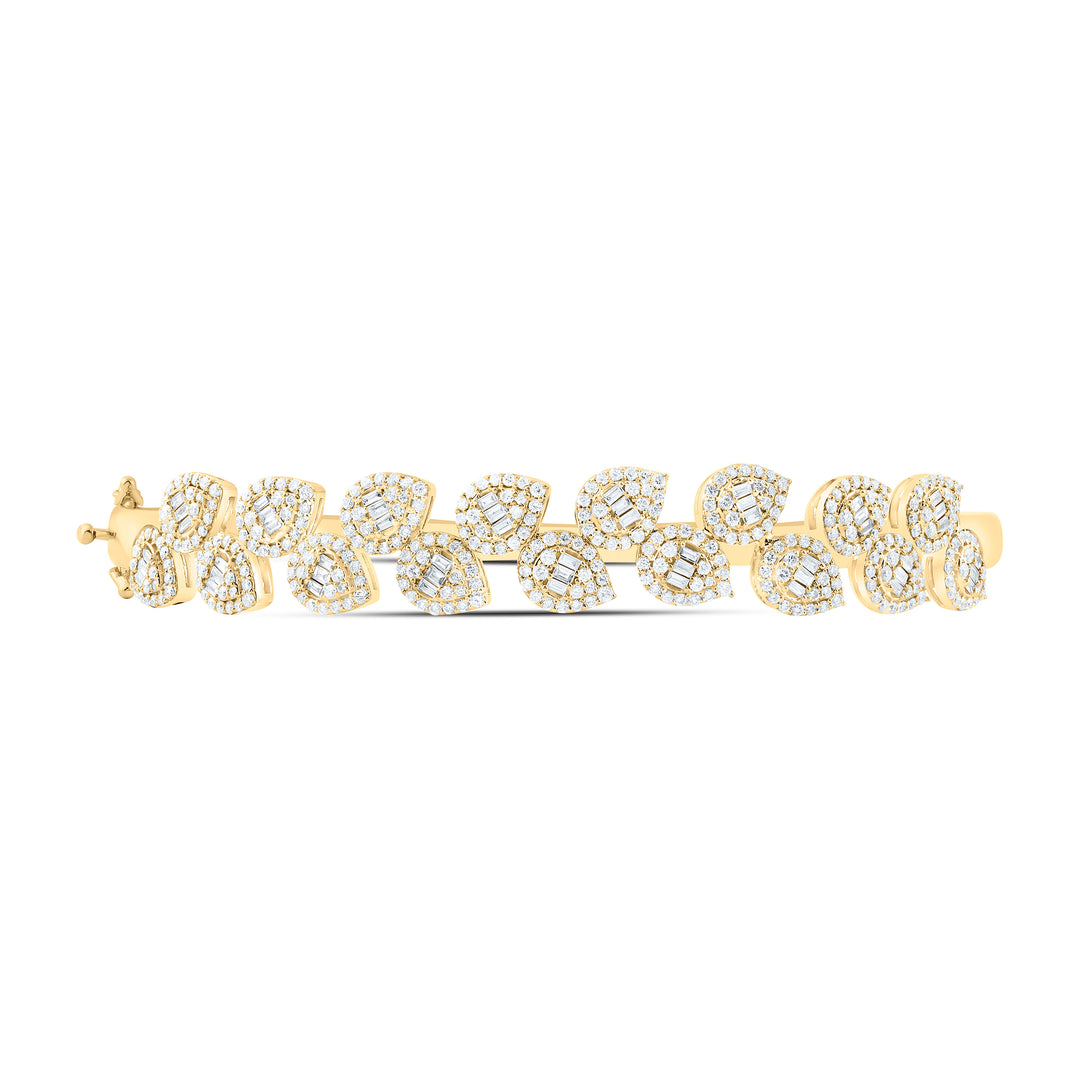 14kt Gold Diamond Bangle 1-3/4 ctw - view 2