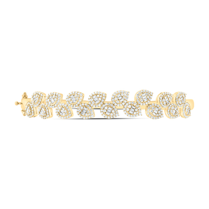 14kt Gold Diamond Bangle 1-3/4 ctw - view 2