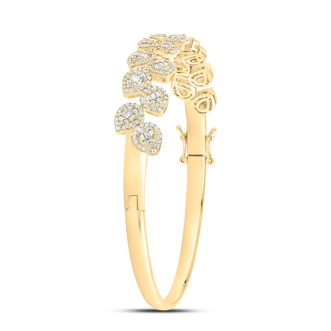 14kt Gold Diamond Bangle 1-3/4 ctw - view 3