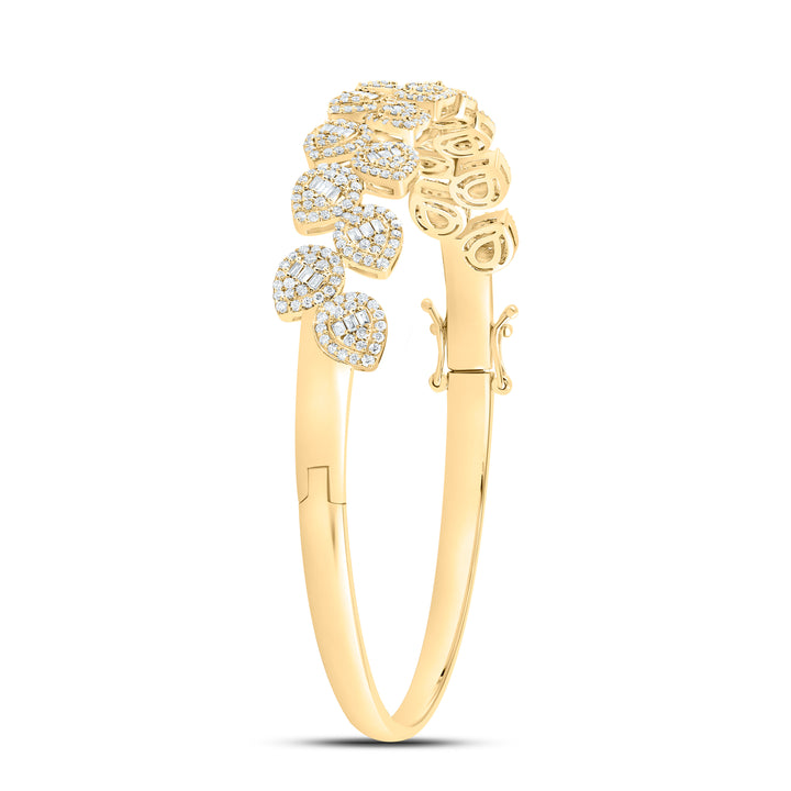 14kt Gold Diamond Bangle 1-3/4 ctw - view 3