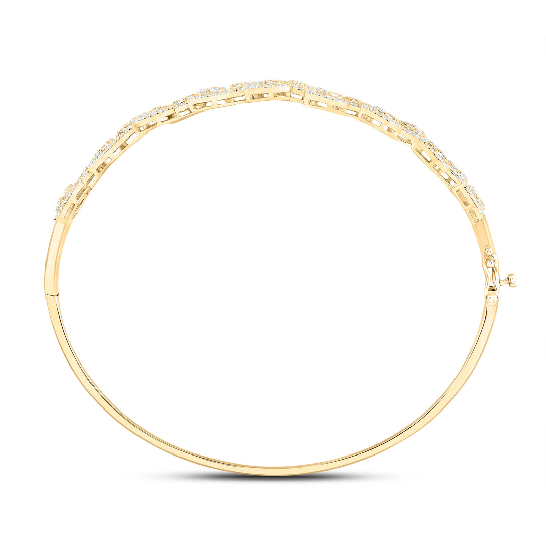 14kt Gold Diamond Bangle 1-3/4 ctw - view 4
