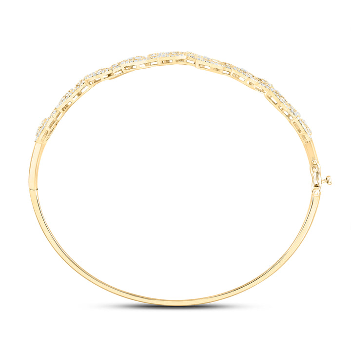 14kt Gold Diamond Bangle 1-3/4 ctw - view 4