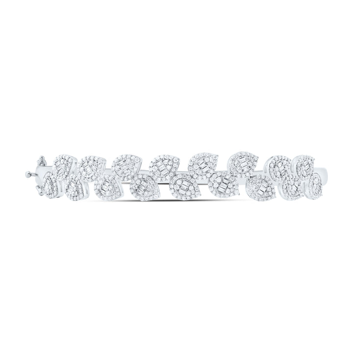 14kt Gold Diamond Bangle 1-3/4 ctw - view 2