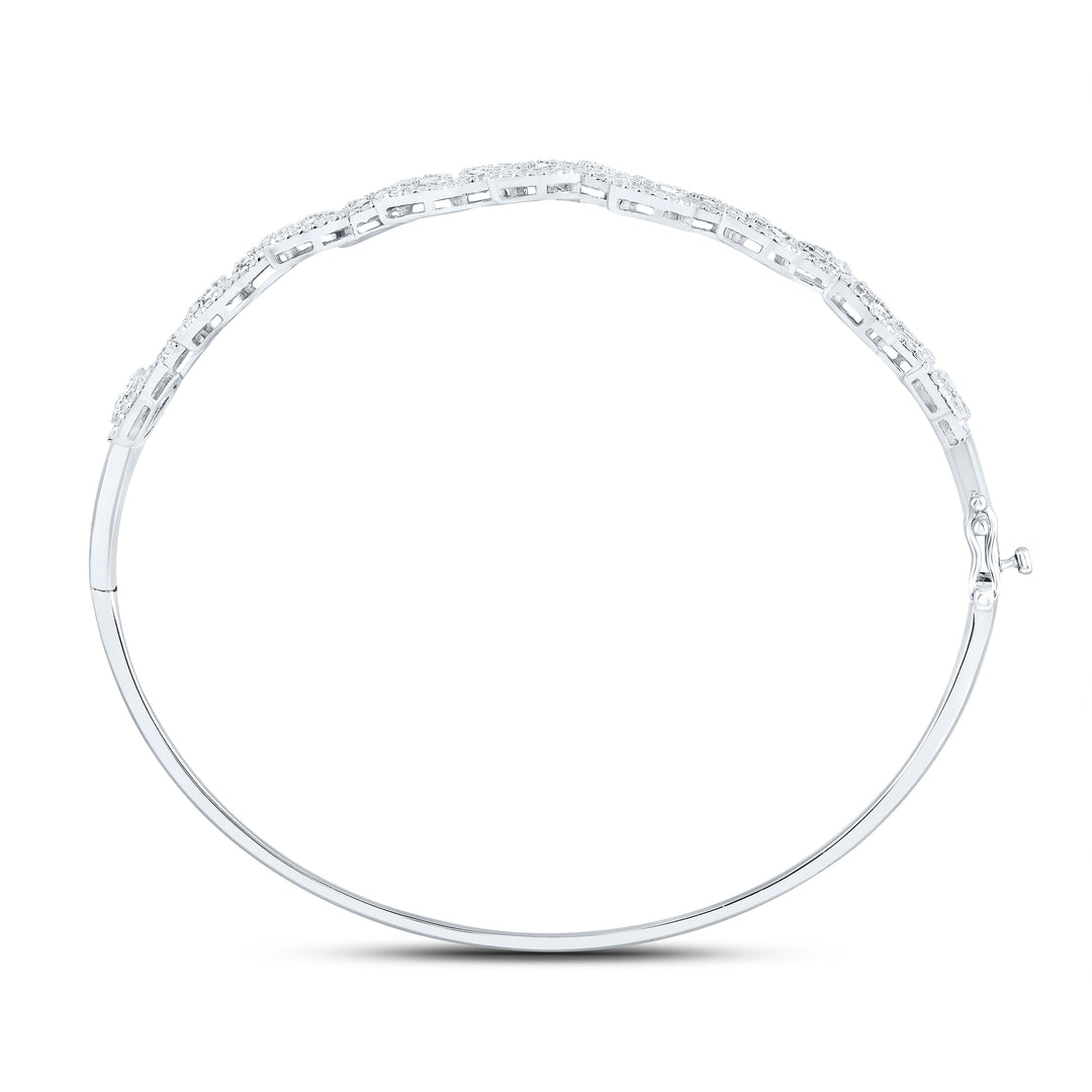 14kt Gold Diamond Bangle 1-3/4 ctw - view 4