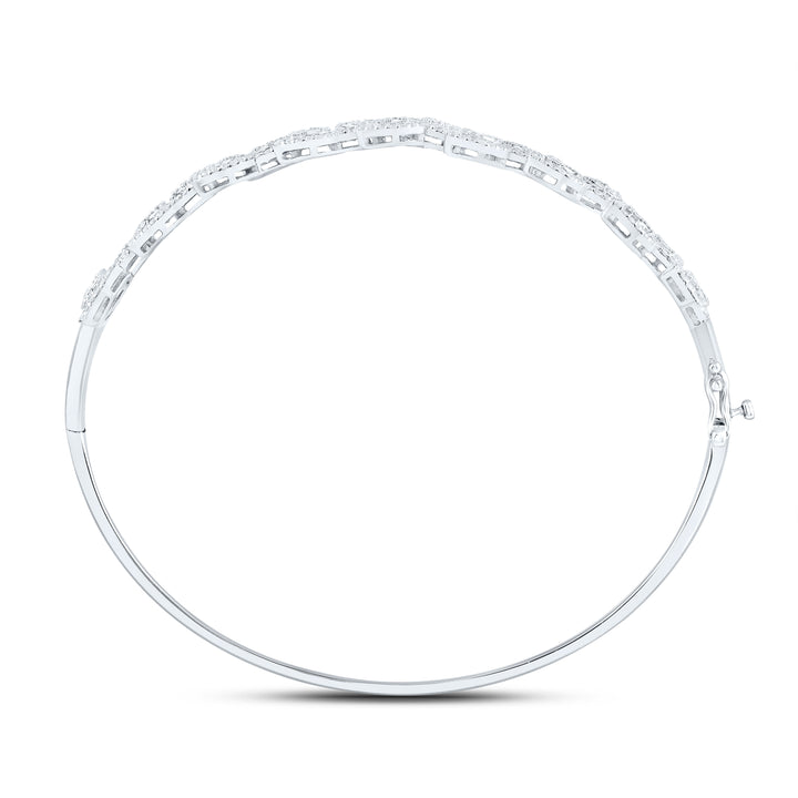 14kt Gold Diamond Bangle 1-3/4 ctw - view 4