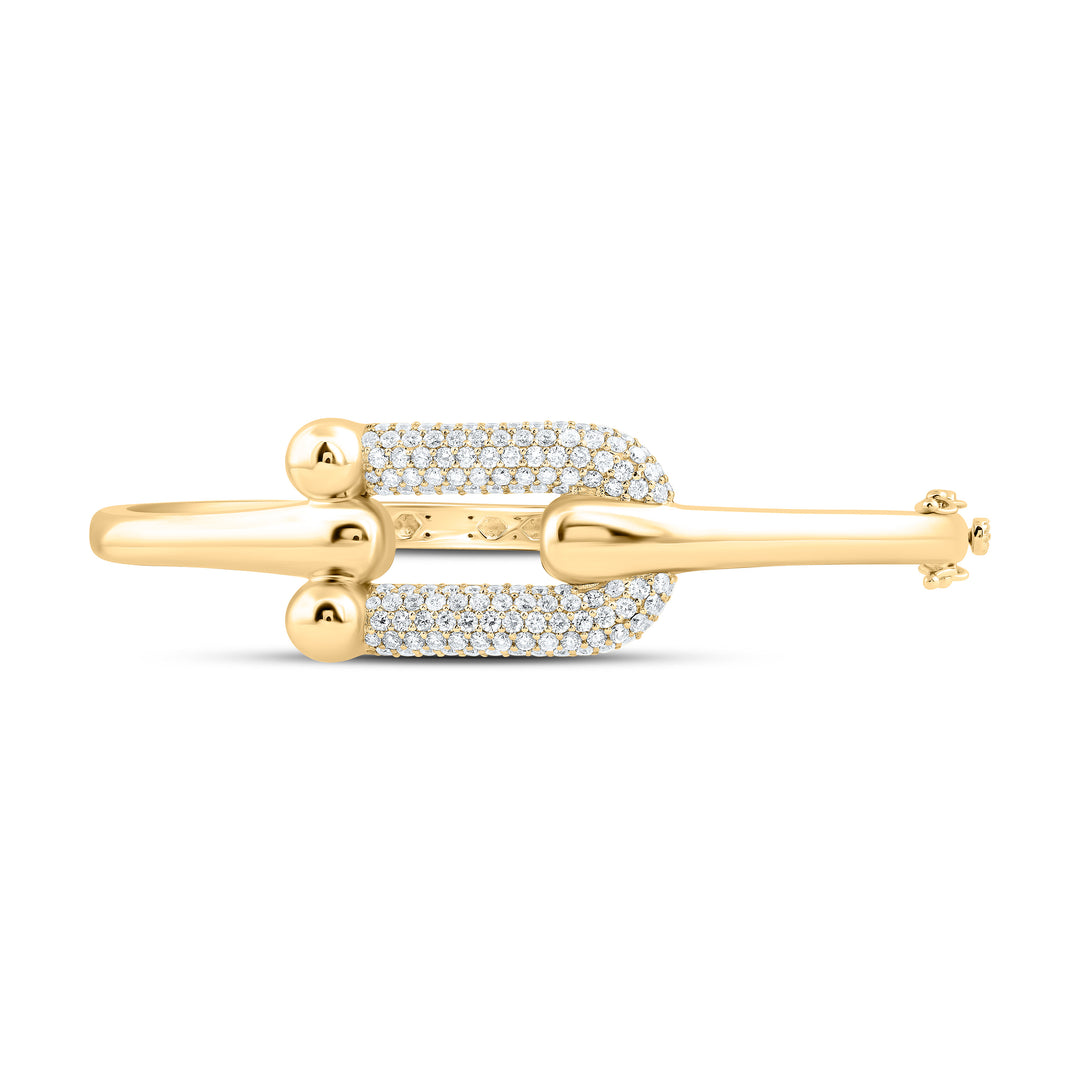 14kt Gold Diamond Bangle 2 ctw